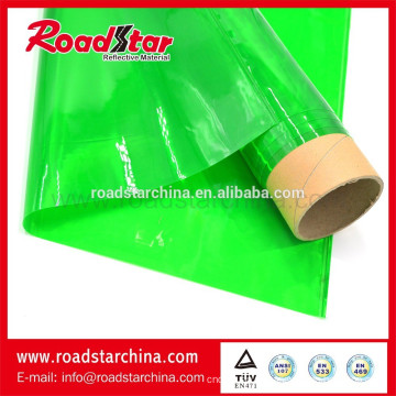 Flexível PVC verde prismático roll para segurança